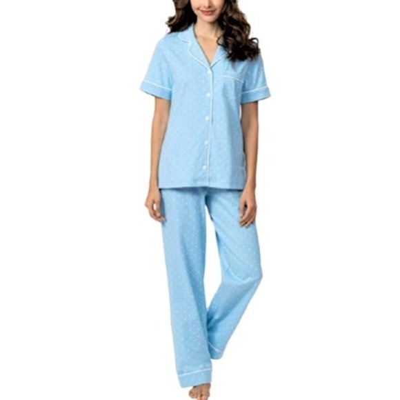Women's 2 Piece Pajamagram Short Sleeve Pajama Set - Picture 1 of 4